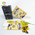 Le logo brillant brillant de conception d'OEM a imprimé les boîtes à cartes de papier d'emballage de cil de cosmétiques de cadeau de boîte à cartes