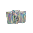 Emballage zip-lock d'impression de tirette de cosmétique de sacs de Mylar d'aluminium en plastique cosmétique d'hologramme