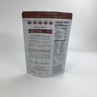 Position imprimée faite sur commande vers le haut des sacs zip-lock de papier d'aluminium de Mylar de poche de protéine de lactalbumine d'emballage vide de poudre avec l'entaille de larme