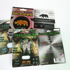 L'emballage sexuel 3D de capsule de puissance de pilules masculines de panthère noire/amélioration de Mamba/rhinocéros V7 boursouflent des cartes avec la boîte de papier