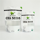 Digital imprimant la poche zip-lock de thé rescellable de catégorie comestible de Chia Seeds Tea Packaging Bag avec la fenêtre claire