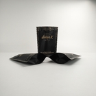 Tenez le sac de café biodégradable de papier d'emballage d'emballage de papier d'emballage de papier de sac de serrure scellable noire de fermeture éclair
