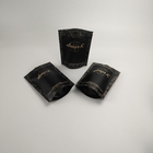 Tenez le sac de café biodégradable de papier d'emballage d'emballage de papier d'emballage de papier de sac de serrure scellable noire de fermeture éclair