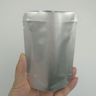 Sac argenté argenté clair fait sur commande d'emballage de stockage de nourriture de Mylar de papier d'aluminium de soudure à chaud de poche de papier d'aluminium avec l'entaille de larme