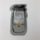 Mason Jar Pouches For CBD sème les poches de emballage irrégulières de feuille indica de Gummies THC de fleur de CBD avec la tirette