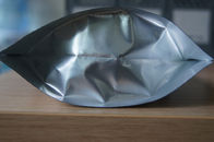 Argentés simples brillants tiennent le zip-lock d'emballage de poche d'aluminium pour l'emballage alimentaire