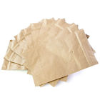 Les sacs en papier brun clair de Papier d'emballage de plaine de thé de tirette se lèvent avec la valve de décarburation