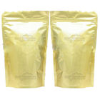 Les sacs inférieurs carrés de papier d'aluminium d'or ont imprimé la finition mate pour l'emballage de café