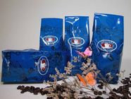 Finition mate imprimée colorée de côté bleu de gousset de sac d'emballage de thé de valve/tirette