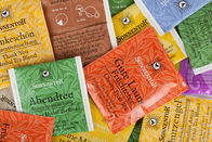 Finition brillante 3 sacs à thé latéraux empaquetant petit vif coloré imprimé