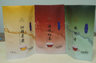 Les sacs à thé d'entaille de tirette/larme empaquetant la finition brillante colorée se lèvent
