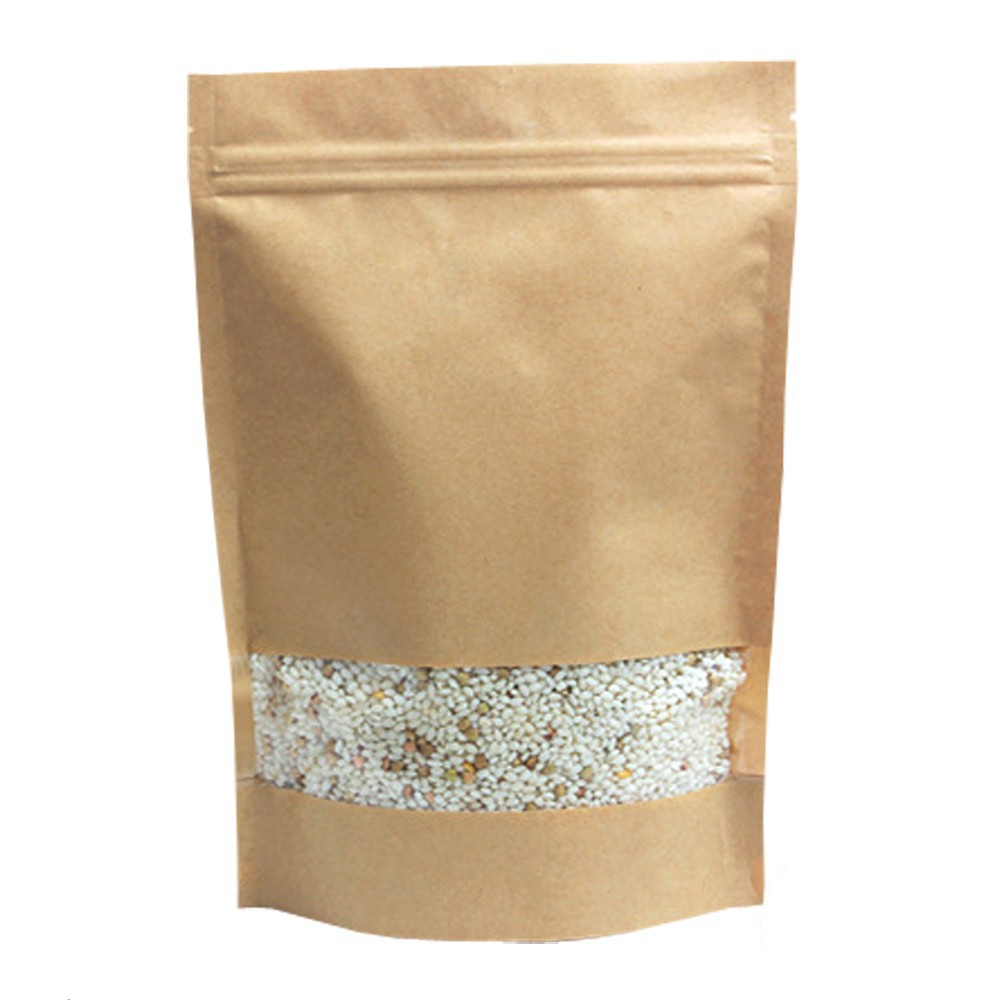 Sac de papier de tirette d'emballage de sac de Snach de stockage de nourriture pour Pepitas/emballage pignon