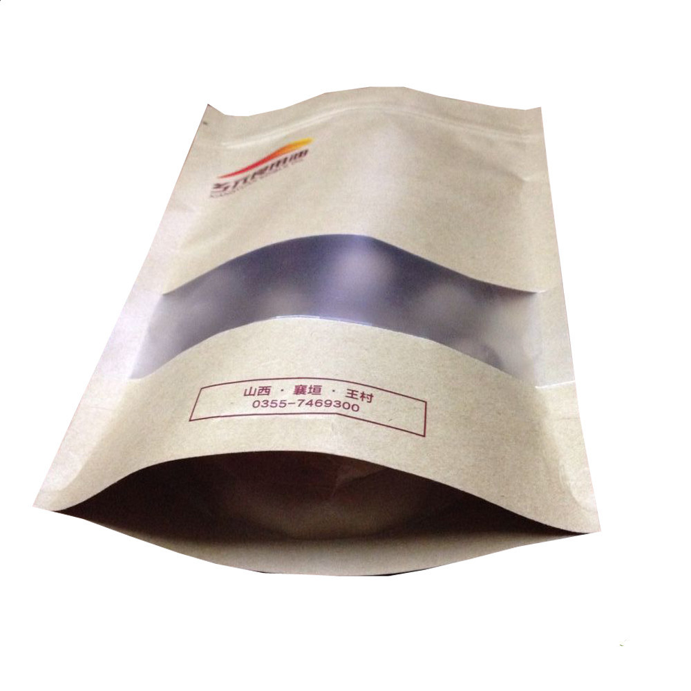 Graines de citrouille de finition mates de papier d'emballage empaquetant le sac avec le zip-lock et la fenêtre