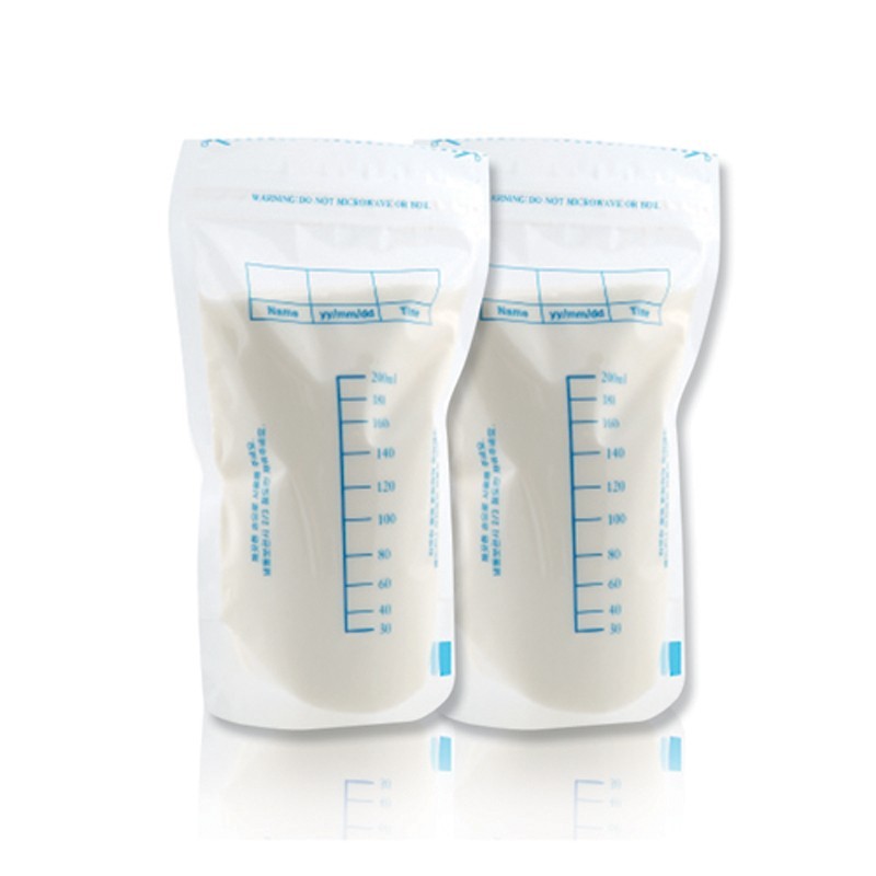 Sachets en matière plastique sûrs de nourriture empaquetant pour l'emballage de lait maternel avec le zip-lock