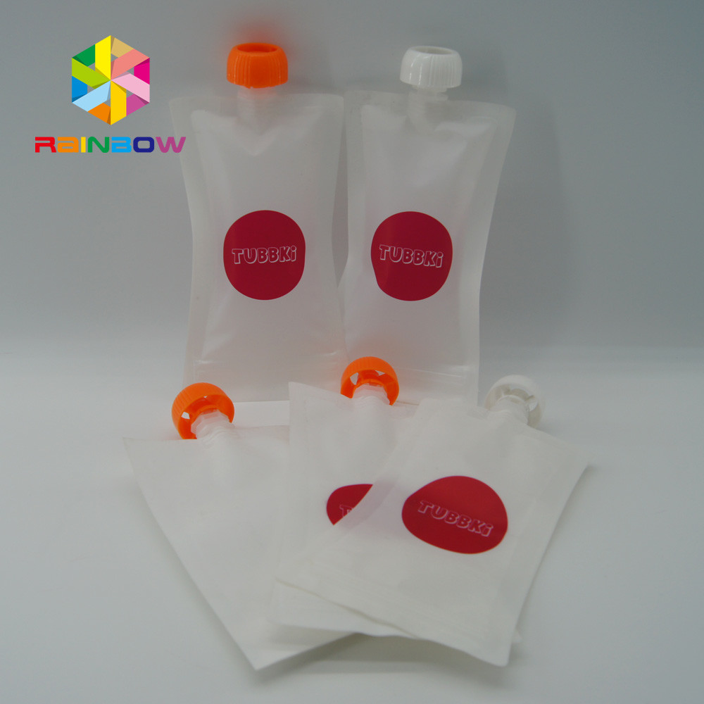 L'emballage réutilisable de poche de bec d'aliment pour bébé a imprimé, taille adaptée aux besoins du client