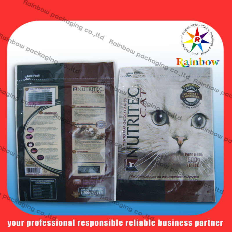 Recyclable tenez l'ANIMAL FAMILIER personnalisé par sac d'aliments pour chats/VMPET/PE