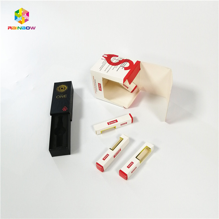 La coutume a imprimé le paquet électrique de bouteille d'huile des kits de cigarette de boîte d'emballage de cartouche de Vape/CBD Vape