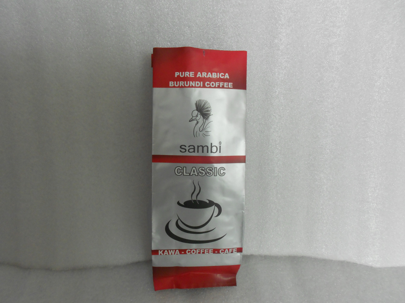 classique argenté mat de Sambi de sac de papier aluminium de gousset du côté 400g pour le grain de café