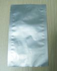 Poche plate de papier d'aluminium du joint trois latéral empaquetant étanche à l'humidité extérieur slivery