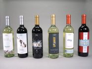 Le label de Wime/la douille rouges imprimés de rétrécissement bouteille de vin marque auto-adhésif