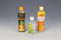 Labels adaptés aux besoins du client de douille de rétrécissement de chaleur de PVC de conception pour l'emballage de bouteille d'eau de jus
