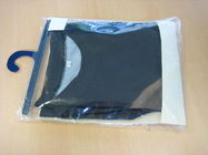 Sac en plastique fait sur commande imprimé d'emballage d'écharpe avec le sac accrochant de crochet/chaussette claire