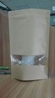 Tenez les sacs en papier adaptés aux besoins du client par poche de cadeau de nourriture avec le zip-lock clair de fenêtre rescellable