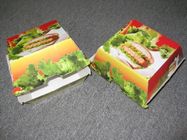 Emballage coloré de boîte de papier d'imprimerie de carton blanc pour l'hamburger