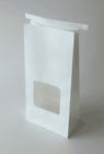 Le papier d'emballage blanc a adapté des sacs en papier aux besoins du client avec Tintie pour l'emballage de thé/chocolat d'Oolong