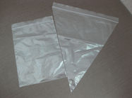Sac en plastique de forme de triangle de sac d'épargnant de pizza, plaine/sac clair de joint de poignée