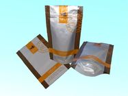 Sachets en matière plastique ouverts faciles empaquetant le sac de serrure de fermeture éclair de papier d'aluminium