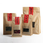 L'OEM adapté aux besoins du client a imprimé les sacs à thé zip-lock de poche empaquetant pour le grain de café