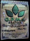 Le sac de fines herbes de serrure de fermeture éclair d'emballage d'encens de Kratom, 3ct OPMS capsule le sac de Kratom