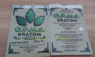 Les sacs de fines herbes d'or botanique d'extrait d'OPMS Kratom ferment la fermeture éclair des sachets en plastique
