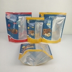 L'emballage brillant de preuve d'odeur met en sac le support zip-lock de Mylar de nourriture sec par casse-croûte vers le haut des sacs