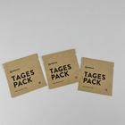 Sac plat de poche de papier d'aluminium de papier d'emballage de Logo Heat Seal 3 de sac latéral fait sur commande de joint