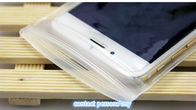 Poche molle de tirette de PVC de surface, sachets en matière plastique d'EVA empaquetant le sac pour l'emballage d'iphone