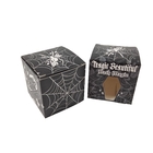 Boîte en papier noir carrée personnalisée de haute qualité avec fenêtre creuse avant spéciale Emballage alimentaire Boîte cadeau en carton blanc