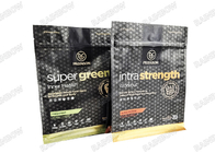 Sacs d'emballage en feuille d'aluminium en poudre de protéine de café sur mesure avec sac Mylar anti-odeur à vanne