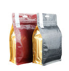 sac de café stratifié rescellable de conditionnement en plastique de nourriture de fond plat de bloc de papier d'aluminium 500g 1kg avec la valve