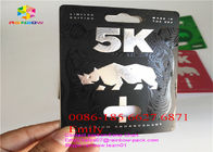 Emballage de carte de boursouflure de couleur de CMYK pour les pilules masculines de sexe 12000 PCs MOQ