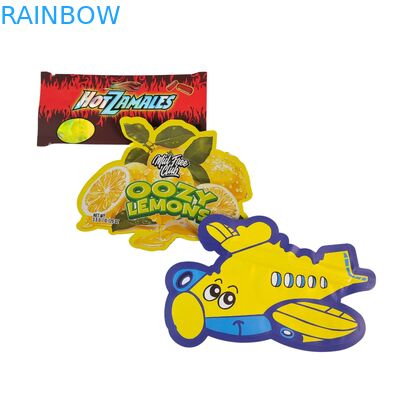 Sachets Mylar Comestibles 3.5g Ziplock Forme Spéciale Bonbons Herbes Biscuits Gommes Emballage