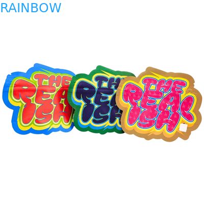 Sachet Ziplock Mylar 3.5g 7g 14g Comestible en Aluminium avec Sécurité Enfant pour Cookies et Bonbons Gélifiés