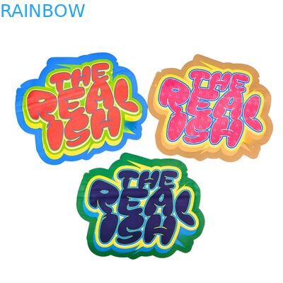 Sachet Ziplock Mylar 3.5g 7g 14g Comestible en Aluminium avec Sécurité Enfant pour Cookies et Bonbons Gélifiés