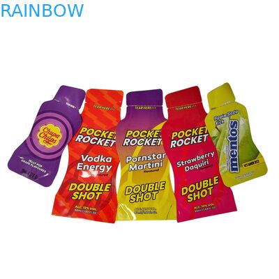 Sac en Mylar holographique imprimé sur mesure  Emballage biodégradable refermable pour sacs de collations alimentaires