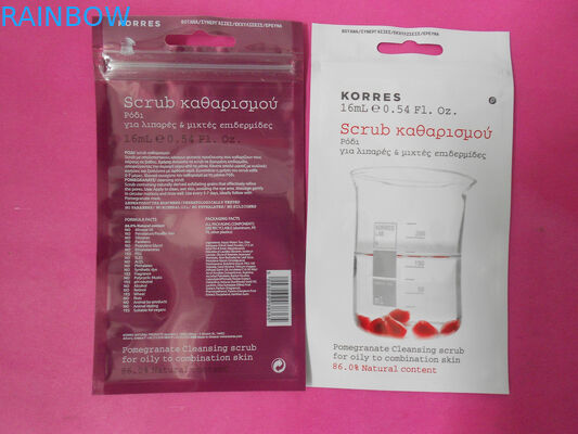 Sac cosmétique plat adapté aux besoins du client d'emballage avec l'ANIMAL FAMILIER/AL/PE, OPP/AL/PE