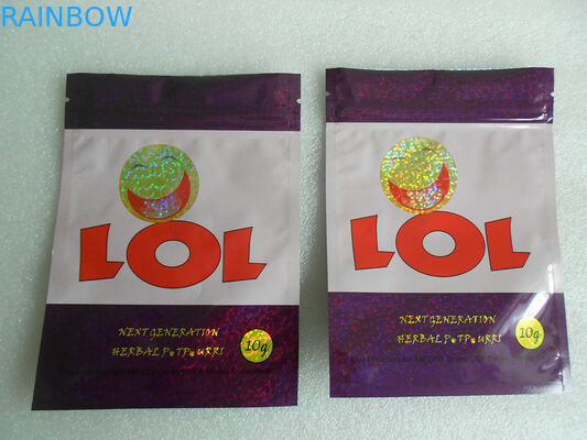 ANIMAL FAMILIER fait sur commande/VMPET/PE emballage de fines herbes d'encens de 100 microns