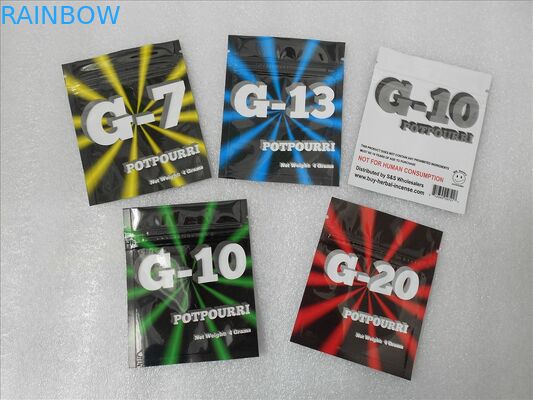 ANIMAL FAMILIER/sac de fines herbes d'emballage encens de VMPET/PE avec l'impression de CMRK ou de Pantone