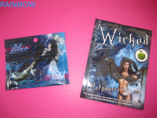 ANIMAL FAMILIER de 100 microns/emballage de fines herbes encens de VMPET/PE pour l'encens de fines herbes