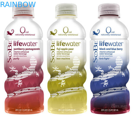 La douille de rétrécissement de PVC marque CMRK/impression de Pantone pour le jus de fruit